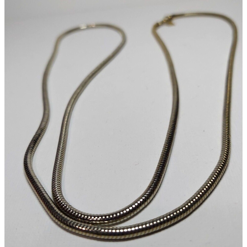 Sarah Coventry Snake Goldtone Chain Necklace 36"